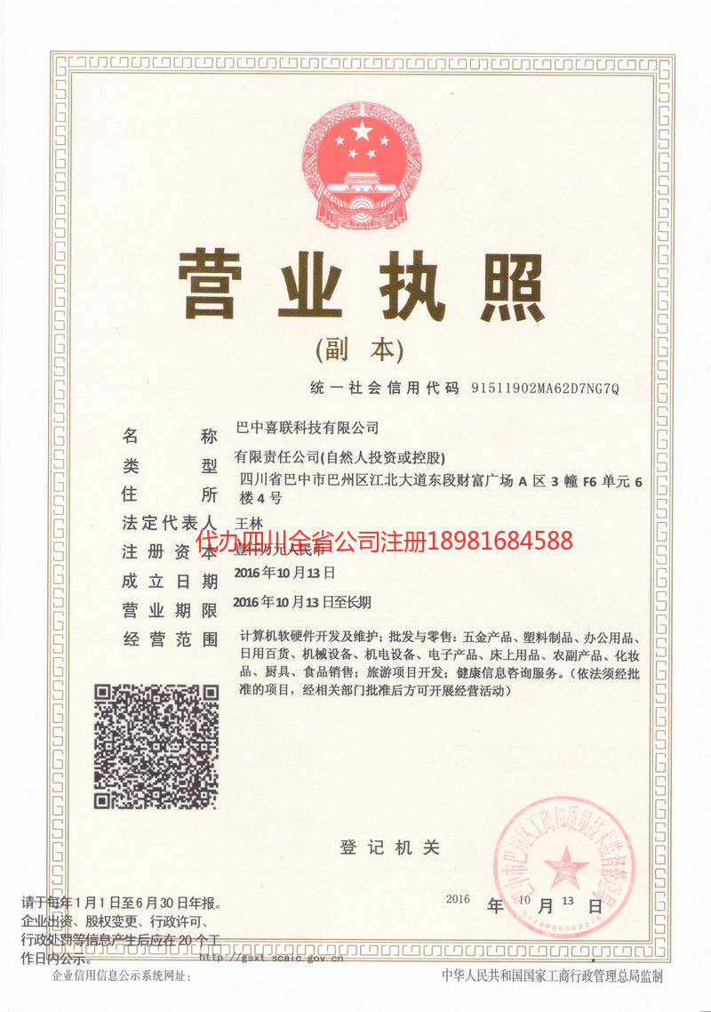 广元广元喜联科技有限公司